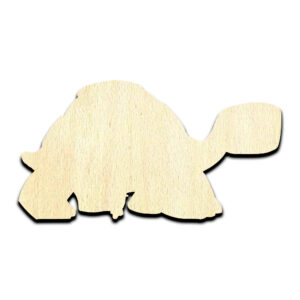 Tortoise Laser Cut Out Unfinished Wood Shape Craft