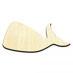 Whale 3 Laser Cut Out Unfinished Wood Shape Craft Supply