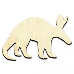Aardvark Laser Cut Out Unfinished Wood Shape Craft Supply