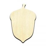 Acorn Nut Laser Cut Out Unfinished Wood Shape Craft