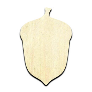 Acorn Nut Laser Cut Out Unfinished Wood Shape Craft