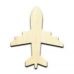 Airplane #1 Laser Cut Out Unfinished Wood Shape Craft Supply