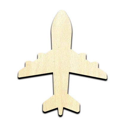 Airplane #1 Laser Cut Out Unfinished Wood Shape Craft Supply
