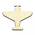 Airplane #3 Laser Cut Out Unfinished Wood Shape Craft Supply