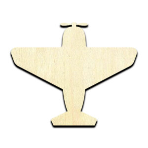 Airplane #3 Laser Cut Out Unfinished Wood Shape Craft Supply