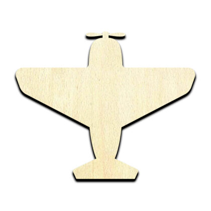 Airplane #3 Laser Cut Out Unfinished Wood Shape Craft Supply