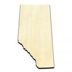 Alberta Canada Country Laser Cut Out Unfinished Wood Shape Craft Supply