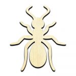Ant Laser Cut Out Unfinished Wood Shape Craft Supply