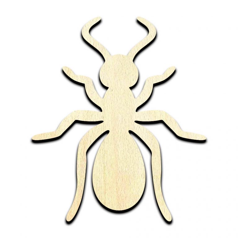 Ant Laser Cut Out Unfinished Wood Shape Craft Supply