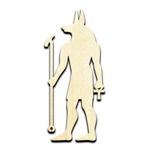 Anubis Laser Cut Out Unfinished Wood Shape Craft Supply