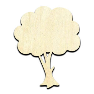 Apple Tree Laser Cut Out Unfinished Wood Shape Craft Supply