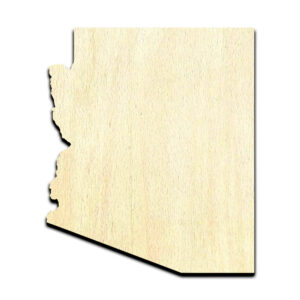 Arizona State Laser Cut Out Unfinished Wood Shape Craft Supply