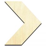 Arrow 2 Cut Out Unfinished Wood Shape Craft Supply