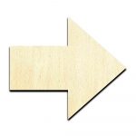 Arrow 3Cut Out Unfinished Wood Shape Craft Supply