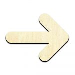 Arrow 4 Cut Out Unfinished Wood Shape Craft Supply