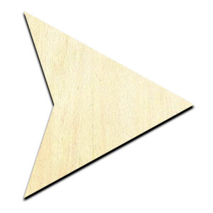 Arrow 5 Laser Cut Out Unfinished Wood Shape Craft Supply