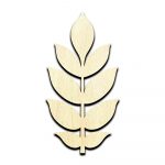 Ash Leaf Laser Cut Out Unfinished Wood Shape Craft Supply