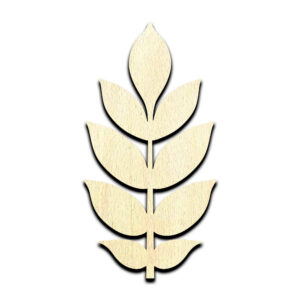 Ash Leaf Laser Cut Out Unfinished Wood Shape Craft Supply