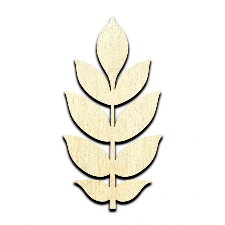 Ash Leaf Laser Cut Out Unfinished Wood Shape Craft Supply