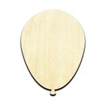 Balloon Laser Cut Out Unfinished Wood Shape Craft Supply