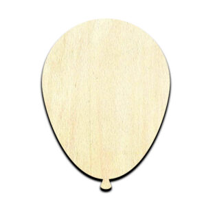 Balloon Laser Cut Out Unfinished Wood Shape Craft Supply