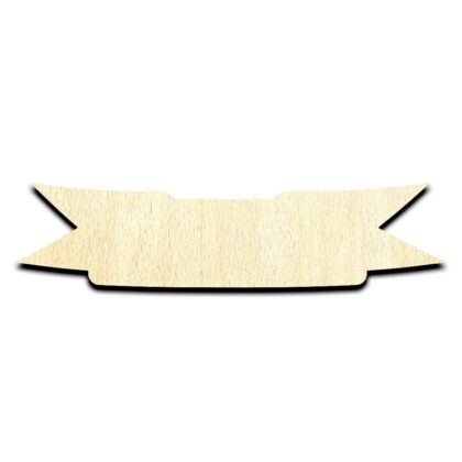 Banner 1 Laser Cut Out Unfinished Wood Shape Craft Supply