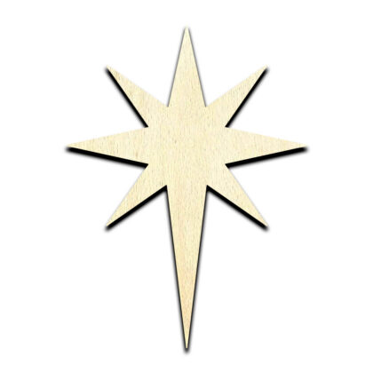 Bethlehem Star Christmas Laser Cut Out Unfinished Wood Shape Craft Supply