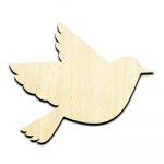 Bird Laser Cut Out Unfinished Wood Shape Craft Supply