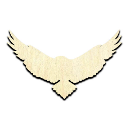 Bird in Flight Laser Cut Out Unfinished Wood Shape Craft Supply