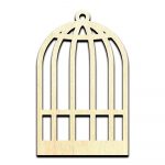 Bird Cage Laser Cut Out Unfinished Wood Shape Craft Supply