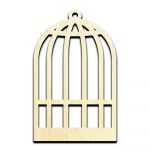 Bird Cage Laser Cut Out Unfinished Wood Shape Craft Supply