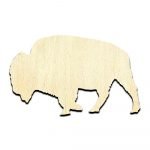 Bison Buffalo Unfinished Wood Shape Craft Supply