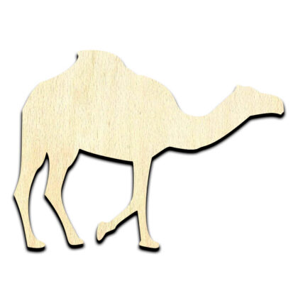 Camel Laser Cut Out Unfinished Wood Shape Craft Supply