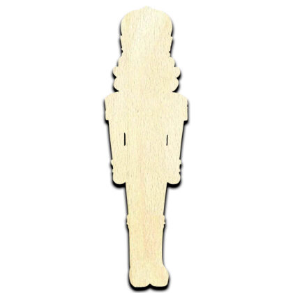 Christmas Nutcracker Laser Cut Out Unfinished Wood Shape Craft Supply
