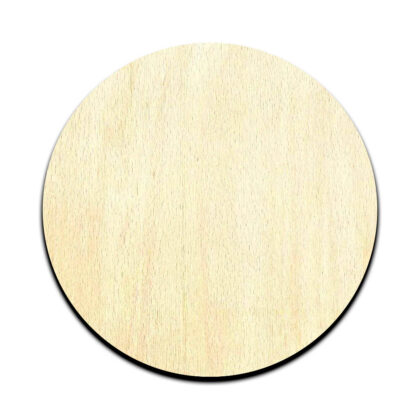 Circle Cut Out Unfinished Wood Shape Craft Supply
