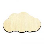 Cloud Cut Out Unfinished Wood Shape Craft Supply