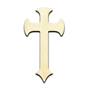 Cross 3 Laser Cut Out Unfinished Wood Shape Craft Supply