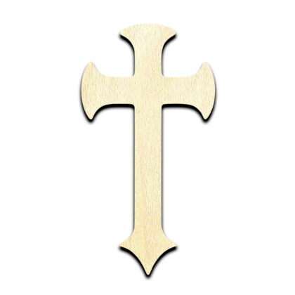 Cross 3 Laser Cut Out Unfinished Wood Shape Craft Supply
