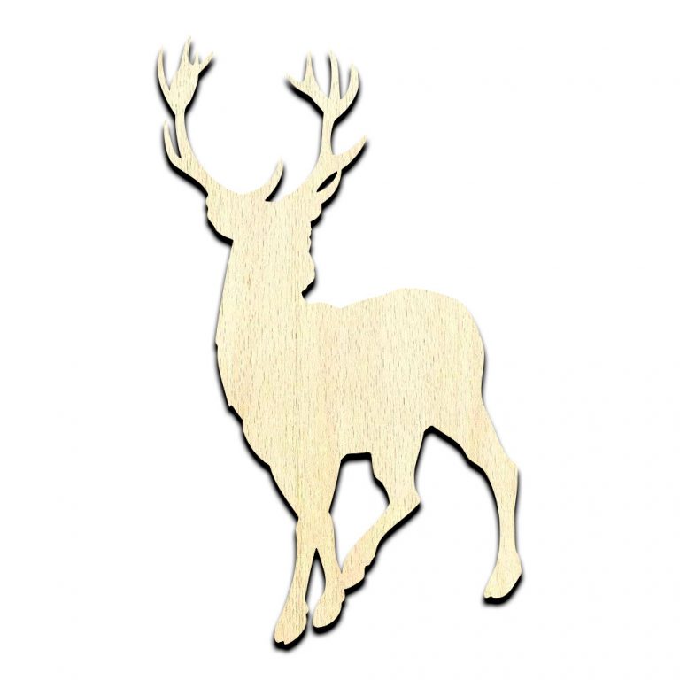 Deer 1 Unfinished Wood Shape Craft Supply