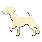 Dog #2 Laser Cut Out Unfinished Wood Shape Craft Supply
