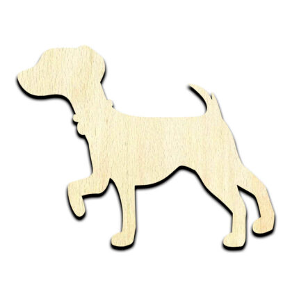 Dog #2 Laser Cut Out Unfinished Wood Shape Craft Supply