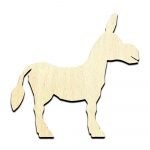 Donkey Unfinished Wood Shape Craft Supply