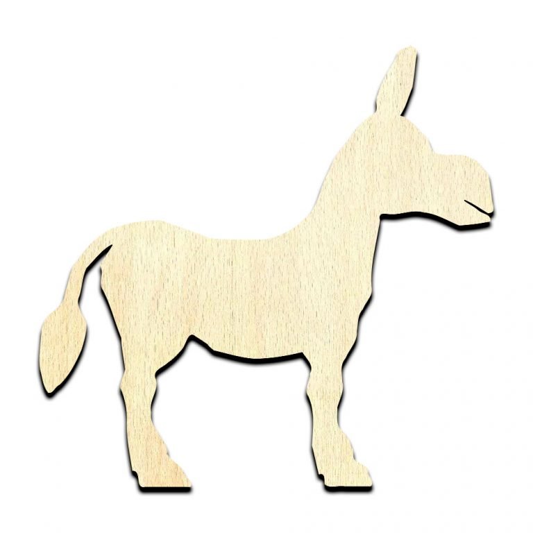 Donkey Unfinished Wood Shape Craft Supply