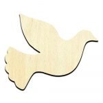 Dove 2 Unfinished Wood Shape Craft Supply