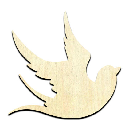 Dove 2 Bird Unfinished Wood Shape Craft Supply