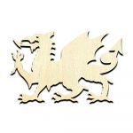 Welsh Dragon Unfinished Wood Shape Craft Supply