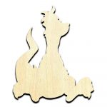 Dragon Cartoon Laser Cut Out Unfinished Wood Shape Craft Supply