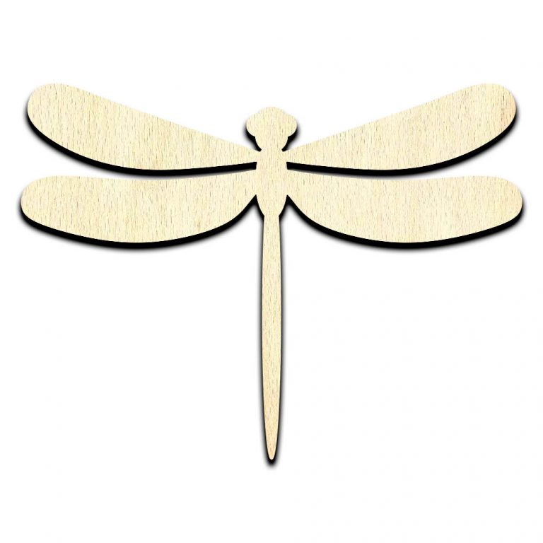 Dragonfly Cut Out Unfinished Wood Shape Craft Supply