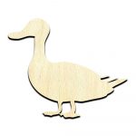 Duck Cut Out Unfinished Wood Shape Craft Supply