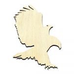 Eagle Unfinished Wood Shape Craft Supply